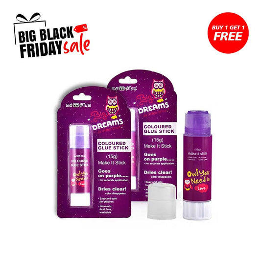 Buy 1 get 1 Free, Coloured Glue Stick , in 4 Colors