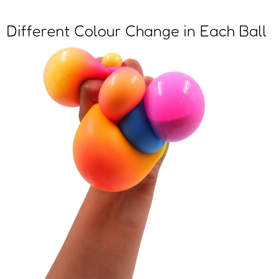 Tint Twirlers: Color-Changing Fidget Balls | Set of 3 Balls | Stress Relief Balls| Perfect Party Favors