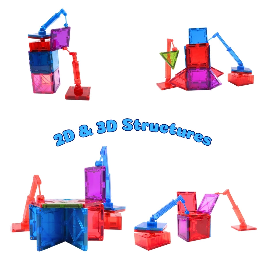 Funstruction Magnetic Combo Pack, 2D 3D Structures