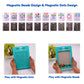 Scoobies Magnetise It , Double Sided Magnetic Board with Stylus| 2 in 1 Magnetic Board , Learning Made Fun and Mess-Free