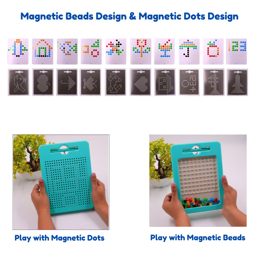 Scoobies Magnetise It , Double Sided Magnetic Board with Stylus| 2 in 1 Magnetic Board , Learning Made Fun and Mess-Free