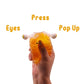 Buy 1 get 1 free Stick-i-dgets (Orange) - Color-Changing Squishy Toy that glows and pops!