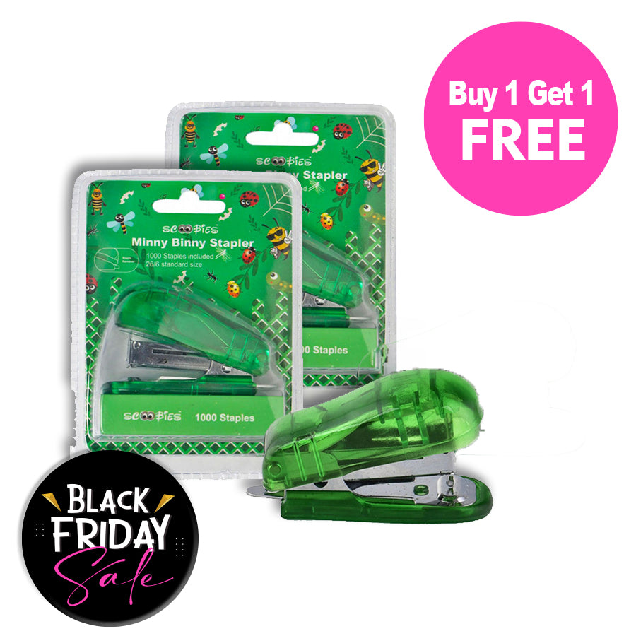 BUY 1 GET 1 FREE , Minny Binny stapler , in 4 Colors