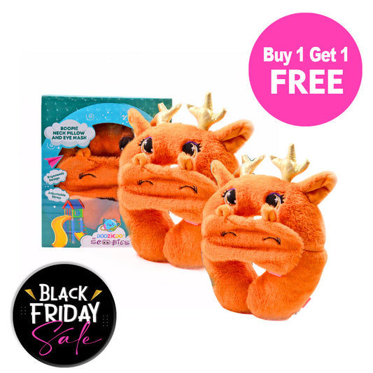 BUY 1 GET 1 FREE,  Boopie Plush Neck Pillow and Eye Mask