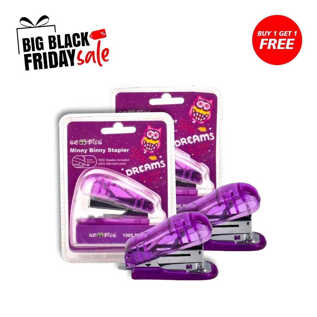 Buy 1 get 1 Free, Minny Binny stapler , in 4 Colors