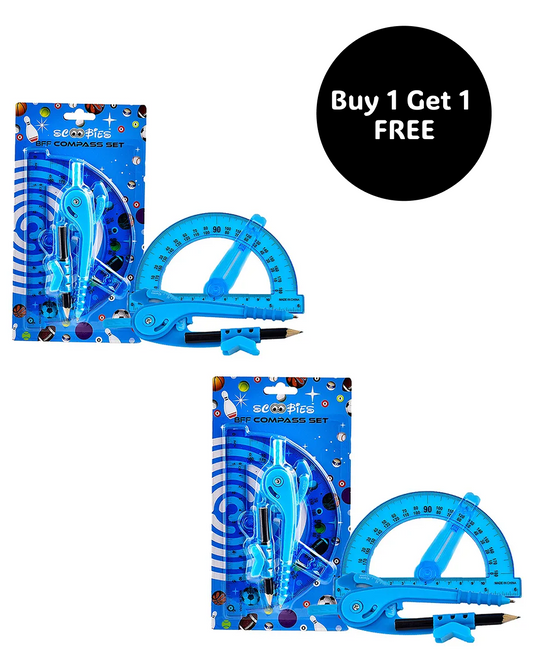 Buy 1 Get 1 Free, BFF Compass & Protractor Set - A Mathematics Wizard
