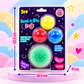 Scoobies Bead-a-Boo Balls, 4 PCS Sensory Squishy & Fidget Toy Set for Kids | Colourful Bead-Filled Stress Relief Balls with Soft Squeeze Texture, Stretchy Sensory Play & Spiky Fidget Ball | Ages 3+