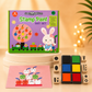 Scoobies Stamp Paint Art Set – Mess Free 19 Pieces Creative Activity with Wooden Stamps & Inks