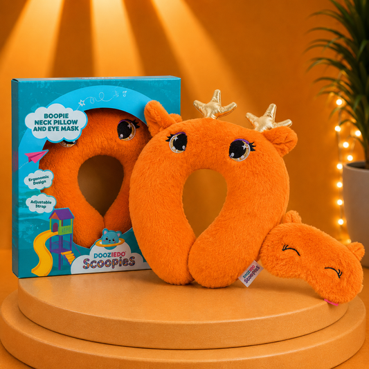 Boopie Plush Neck Pillow and Eye Mask