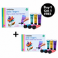 Buy 1 Get 1 Free, Scoobies Metallic Finger Paints Set of 6 | Sparkly Fun for Little Hands