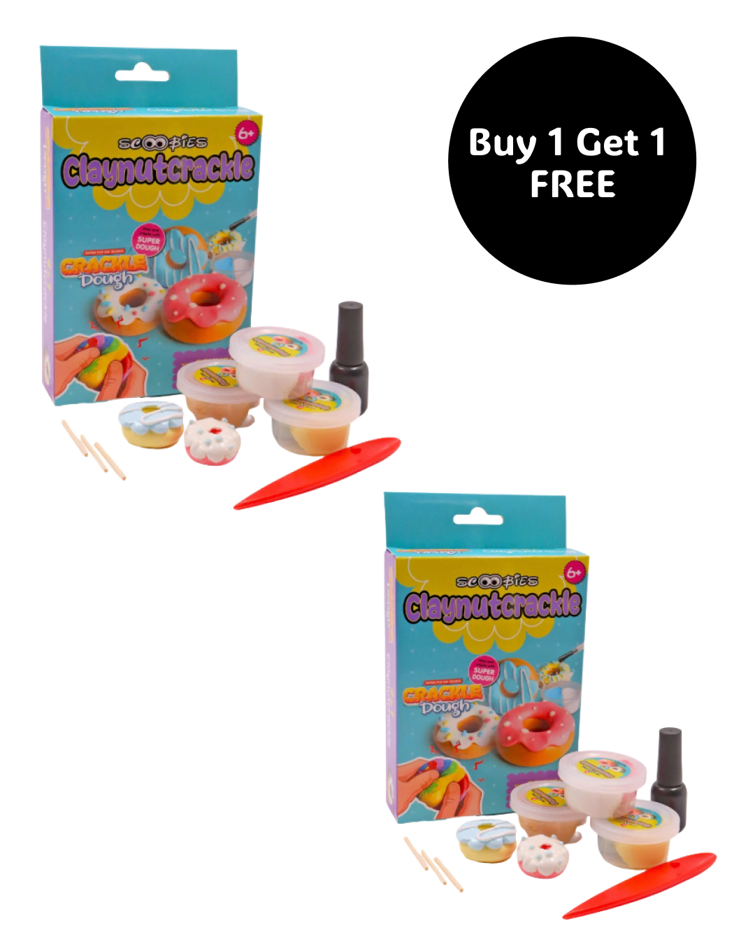 Buy 1 Get 1 Free, Crackle Dough - Sensory & Auditory Delight for Kids