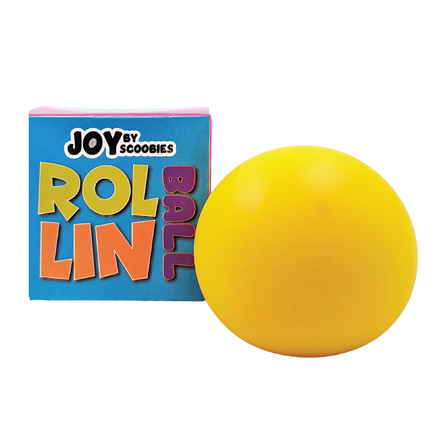 SCOOBIES Rollin Ball – Color-Changing Squishy Stress Relief Toy for Kids & Adults | Soft Sensory Fidget Ball | Non-Toxic, Washable, Portable TPR Squeeze Toy