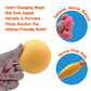 SCOOBIES Rollin Ball – Color-Changing Squishy Stress Relief Toy for Kids & Adults | Soft Sensory Fidget Ball | Non-Toxic, Washable, Portable TPR Squeeze Toy