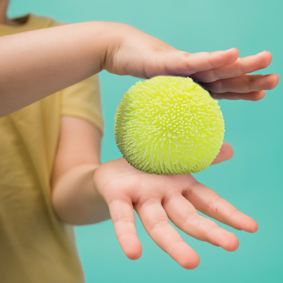 Scoobies Fur Skin Ball – Soft & Spiky Sensory Ball for Kids | Stress Relief & Fidget Toy | Non-Toxic, Stretchable Squeeze Ball | Portable Calming Toy for Boys & Girls | Ideal for Party Favors