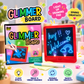 Glimmer Board - Drawing Pad with 2 Light Effects| Reusable Neon Pen & Easy Clean Wipe | Age 3+ Scree Free Play | Reusable, Mess-Free, Portable & Creative Learning Toy Gift