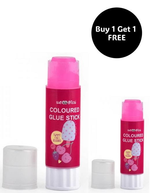Buy 1 Get 1 Free, Coloured Glue Stick , in 4 Colors