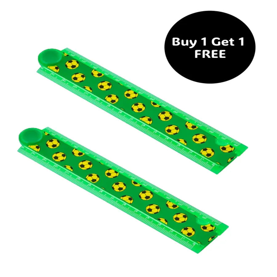 Buy 1 Get 1 Free, Squad Fold-Up Ruler - Football Zone