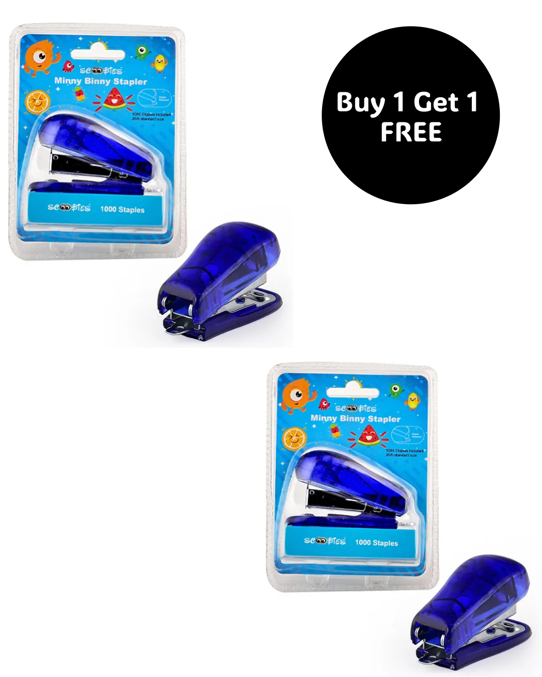 Buy 1 Get 1 Free, Minny Binny stapler , in 4 Colors