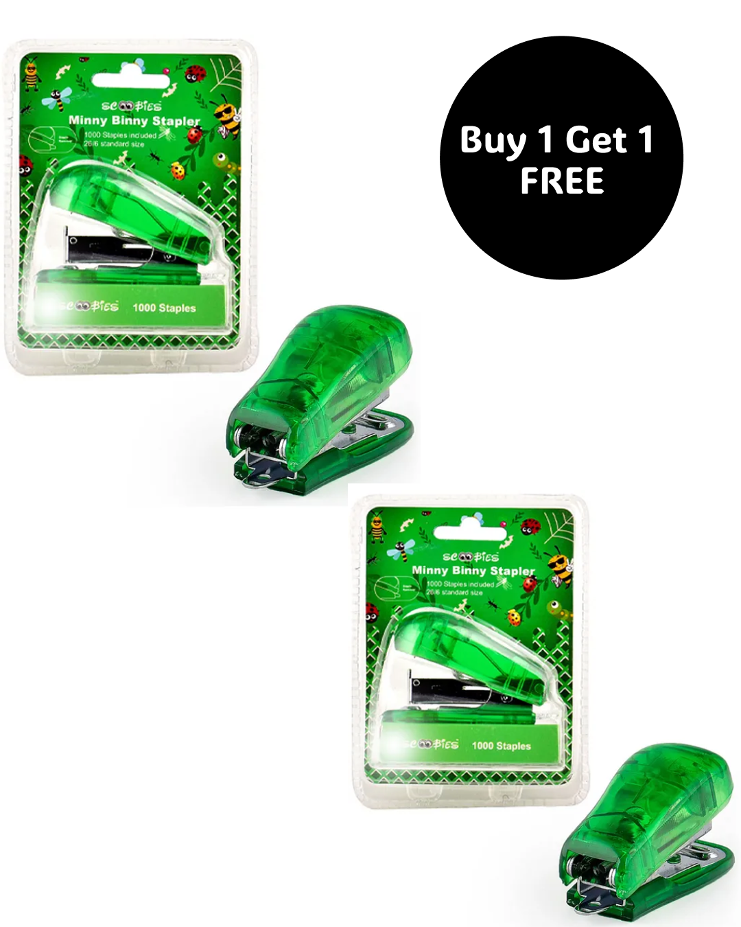 Buy 1 Get 1 Free, Minny Binny stapler , in 4 Colors