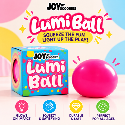 Lumi Ball –  The Glow-in-the-Dark Sensory Ball | Squishy Fun for Kids | The Perfect Fidget Stress Buster