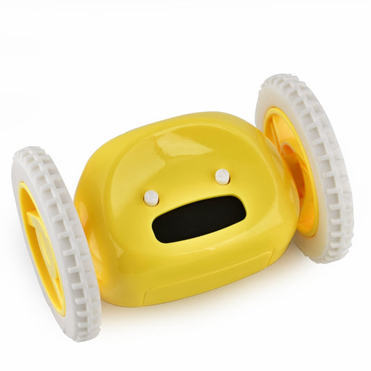 Run N Roll Clock (Multi color) | With Runaway Moving Wheels & Digital Time Display  | Super Loud Alarm for Heavy Sleepers | Quirky Robotic Design