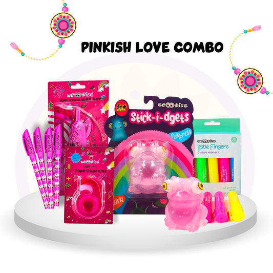 Pinkish Love Combo 💗🎀Rakhi Special Hamper 🎁 5-in-1 Gift Set