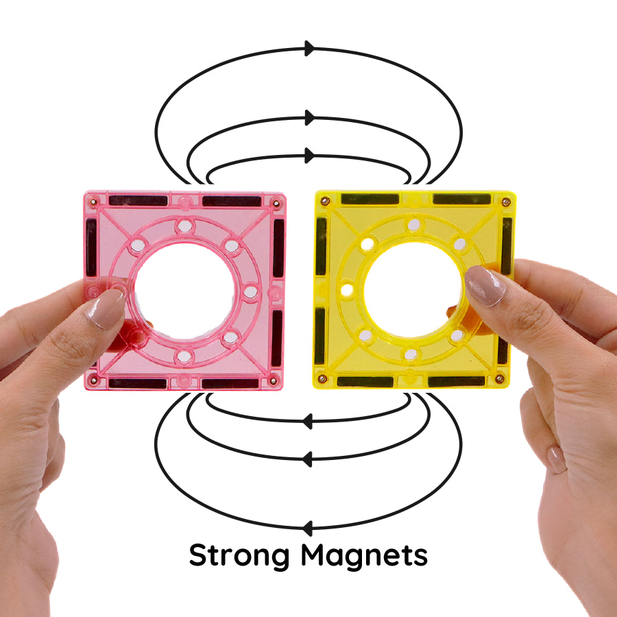 Run Magnetic Tiles - 78 Piece Construction Set