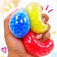 Scoobies Bead-a-Boo Balls, 4 PCS Sensory Squishy & Fidget Toy Set for Kids | Colourful Bead-Filled Stress Relief Balls with Soft Squeeze Texture, Stretchy Sensory Play & Spiky Fidget Ball | Ages 3+