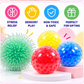 Scoobies Bead-a-Boo Balls, 4 PCS Sensory Squishy & Fidget Toy Set for Kids | Colourful Bead-Filled Stress Relief Balls with Soft Squeeze Texture, Stretchy Sensory Play & Spiky Fidget Ball | Ages 3+