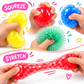 Scoobies Bead-a-Boo Balls, 4 PCS Sensory Squishy & Fidget Toy Set for Kids | Colourful Bead-Filled Stress Relief Balls with Soft Squeeze Texture, Stretchy Sensory Play & Spiky Fidget Ball | Ages 3+