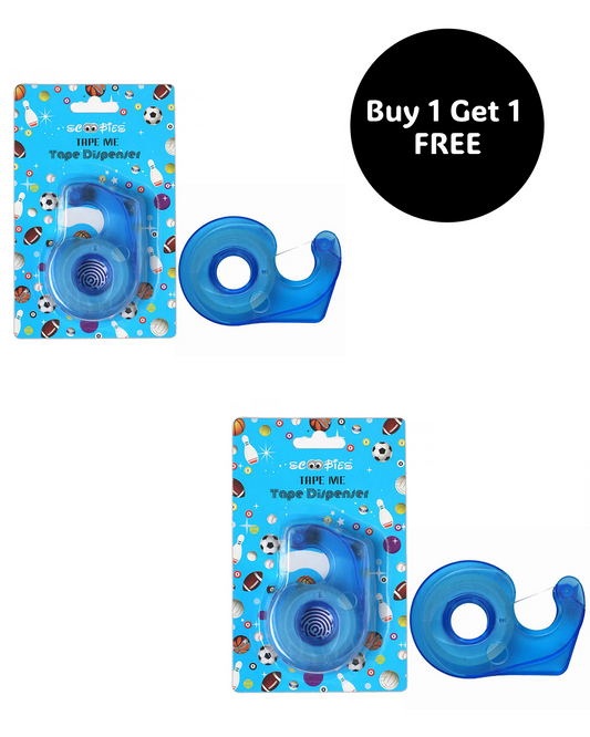 Buy 1 Get 1 Free, Tape Me Tape Dispenser (Multicolour) | Includes Free Tape |  Auto Manual Cut |  For 1``.5 Cm Width Tape