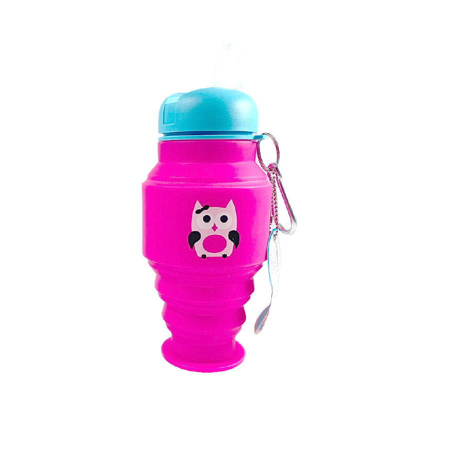 Owl Silicone Water Bottle