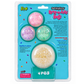 Scoobies Bing-a-fetti Balls: 3 Bingsu Bead Squishy Balls + 1 Large Puffer Sensory Ball (Set of 4) (Pink, Purple, Green & White) | Stress Relief & Sensory Play | Squeeze, Squish & Pop | Sparkly Fidget Fun for Kids & Adults