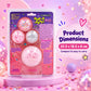 Scoobies Pop-a-fetti Balls: 3 Confetti Squishy + 1 Fuzzy Spiky Sensory Ball (Set of 4)| (Pink, Silver, Red & Multicolor) Stress Relief & Sensory Play | Shake, Squish & Shine | Sticky, Squishy & Sparkly Fun for Kids & Adults