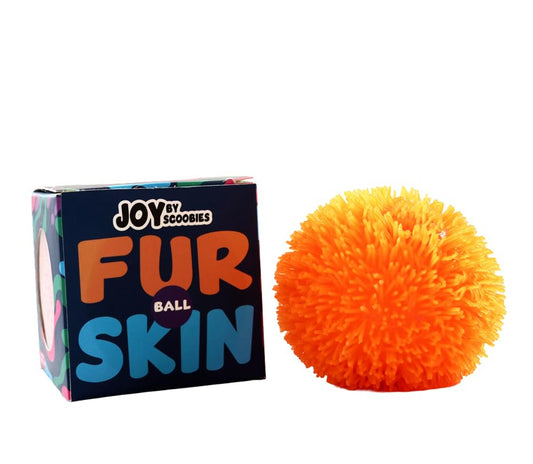 Scoobies Fur Skin Ball – Soft & Spiky Sensory Ball for Kids | Stress Relief & Fidget Toy | Non-Toxic, Stretchable Squeeze Ball | Portable Calming Toy for Boys & Girls | Ideal for Party Favors