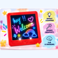 Glimmer Board - Drawing Pad with 2 Light Effects| Reusable Neon Pen & Easy Clean Wipe | Age 3+ Scree Free Play | Reusable, Mess-Free, Portable & Creative Learning Toy Gift