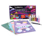 Sparkle Pop Glitter Art Set– 6 Glitters + 4 Design Cards, Peel, Stick & Decorate