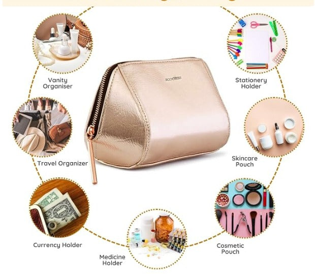 Bewitching Gold Makeup Pouch - Perfect for on the go!
