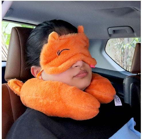 Boopie Plush Neck Pillow and Eye Mask