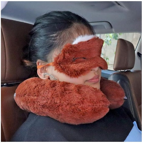 Kolie Plush Neck Pillow and Eye Mask
