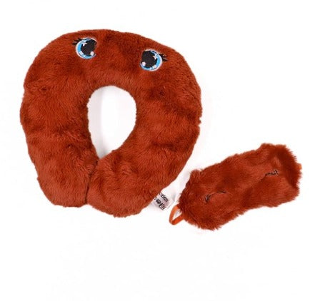 Kolie Plush Neck Pillow and Eye Mask