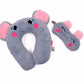 Elie Plush Neck Pillow and Eye Mask