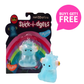 Buy 1 get 1 free Stick-i-dgets (Blue) - Color-Changing Squishy Toy that glows and pops!