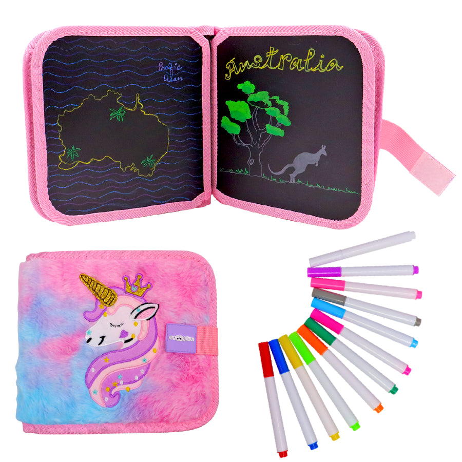Doodle Magic Book in Plush Unicorn Theme