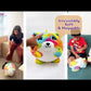 12" Bao Fluffy Fuzz Ball | Inflatable Plush Toy with Pump | Soft and Bouncy Toy