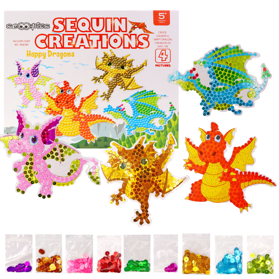 Sequin Creations - Ride With Dragons