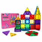 Scoobies Glitter Magnetic Tiles, 70 PCS Building Set for Kids | Colourful Magnetic Construction Toy with Sparkling Tiles, Creative STEM Play & 3D Building Fun | Ages 3+