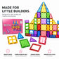 Scoobies Glitter Magnetic Tiles, 70 PCS Building Set for Kids | Colourful Magnetic Construction Toy with Sparkling Tiles, Creative STEM Play & 3D Building Fun | Ages 3+
