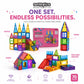 Scoobies Glitter Magnetic Tiles, 70 PCS Building Set for Kids | Colourful Magnetic Construction Toy with Sparkling Tiles, Creative STEM Play & 3D Building Fun | Ages 3+