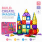 Scoobies Glitter Magnetic Tiles, 70 PCS Building Set for Kids | Colourful Magnetic Construction Toy with Sparkling Tiles, Creative STEM Play & 3D Building Fun | Ages 3+